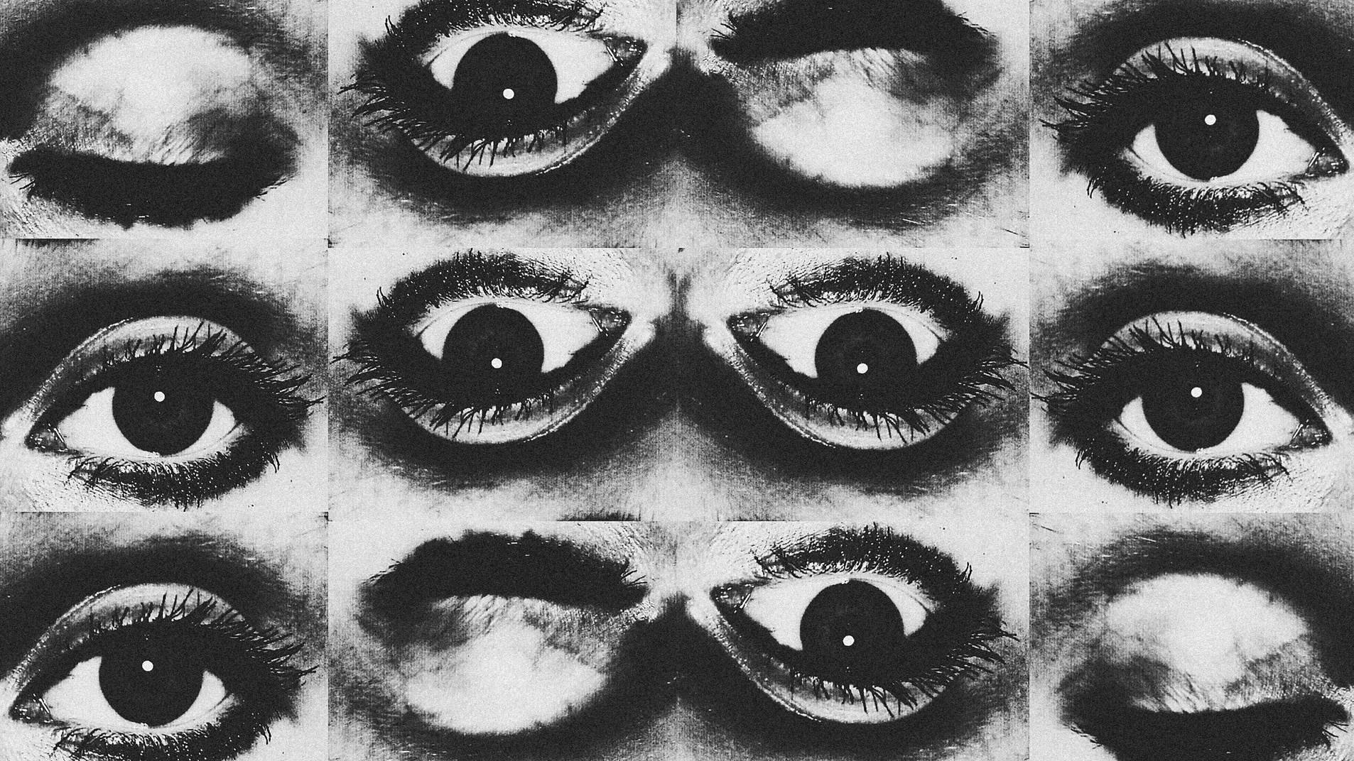 Black and White Collage of Eyes